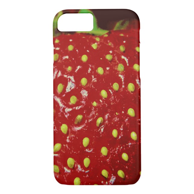 Strawberry Macrography Case-Mate iPhone Hülle (Rückseite)