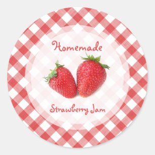 Strawberry-Marmelade Runder Aufkleber