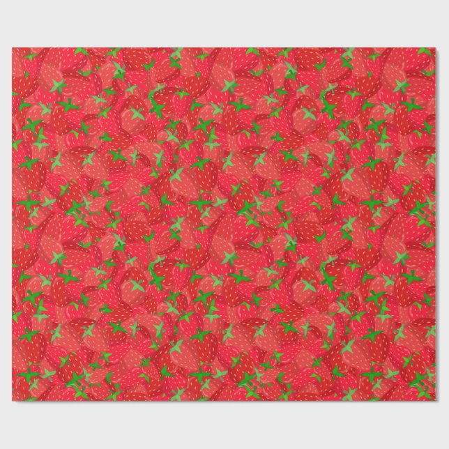 Strawberry Medley Geschenkpapier (Flach)