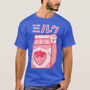 Strawberry Milk Kawaii Katakana Japanischer Anime T-Shirt