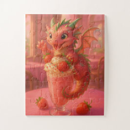 Strawberry milkshake dragon puzzle