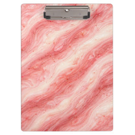 Strawberry Milkshake Marble Texture Klemmbrett