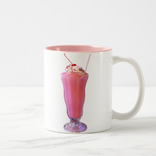 Strawberry Milkshake Zweifarbige Tasse