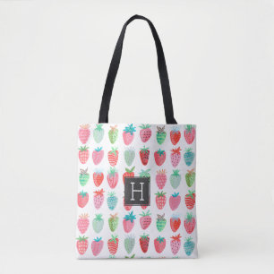Strawberry Monogram Muster Tasche