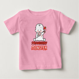 Strawberry Monster Baby T-shirt