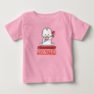 Strawberry Monster Baby T-shirt
