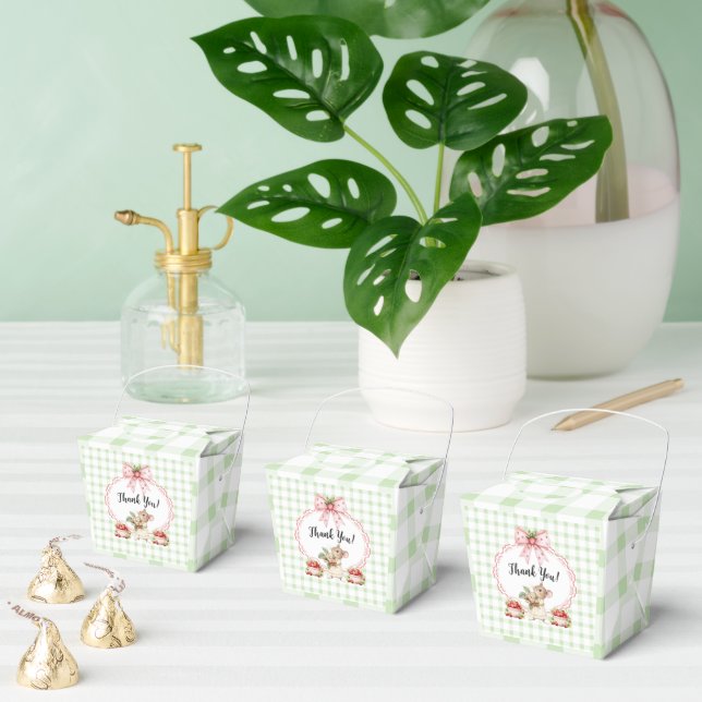 Strawberry Mouse Green Gingham Gevor Box Geschenkschachtel (Zahlreiche)