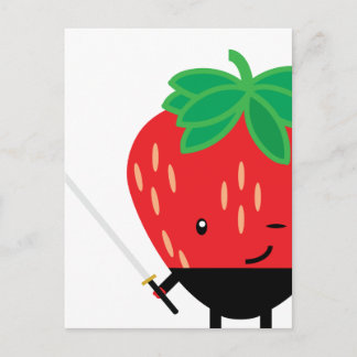 Strawberry-Ninja Postkarte