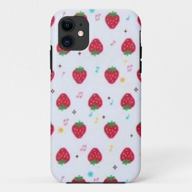 Strawberry Novelty Design iPhone Case (Rückseite)