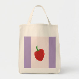 Strawberry Painting Tote Bag Tragetasche