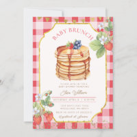 Strawberry Pancake Baby Dusche Brunch