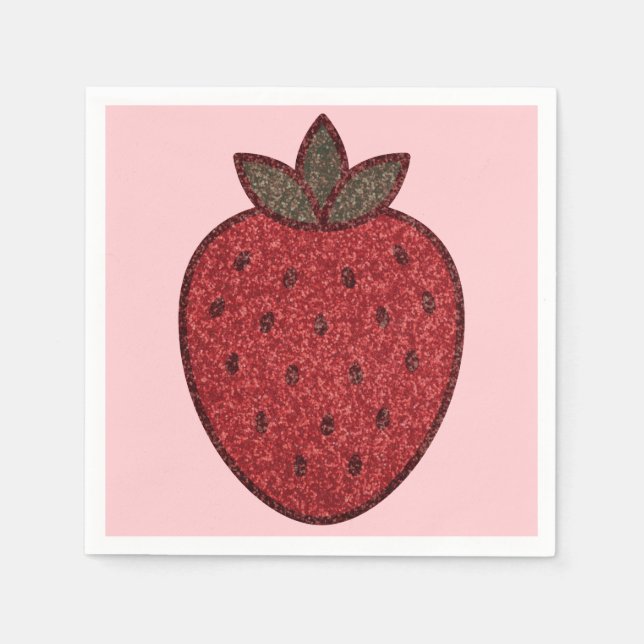 Strawberry Paper Napkin Serviette (Vorderseite)