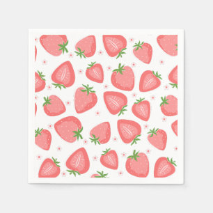 Strawberry Paper Napkins Berry Erster Geburtstag Serviette