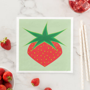 Strawberry Paper Napkins Serviette