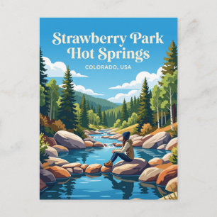 Strawberry Park Hot Springs USA Postkarte