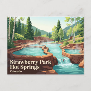 Strawberry Park Hot Springs USA Postkarte