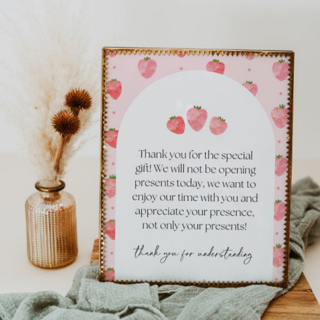 Strawberry Party gibt Zeichen Poster (Von Creator hochgeladen)