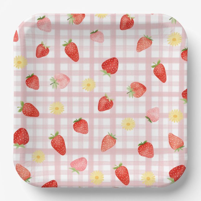 Strawberry Party Paper Teller (Vorderseite)