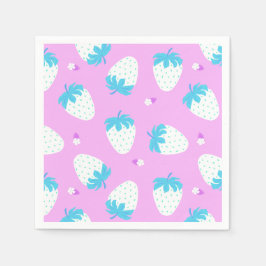 Strawberry Pastel Pink Serviette