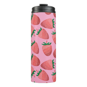 Strawberry Pastel: Vintage Süße Thermosbecher