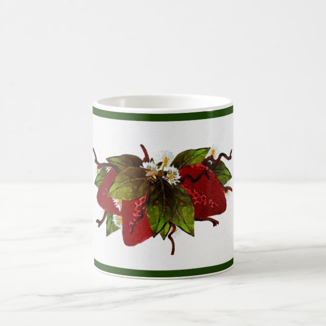 Strawberry Patch Designer-Tasse Kaffeetasse (Mittel)