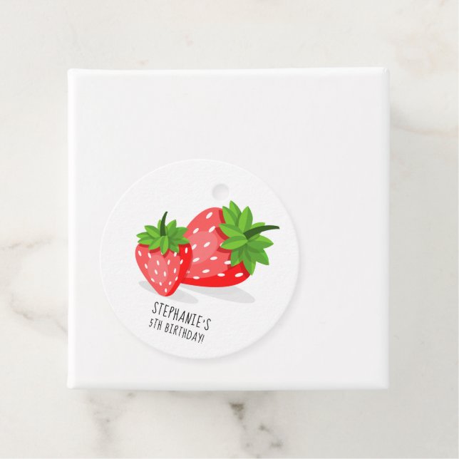 Strawberry Patch Geschenkanhänger (Beispiel)