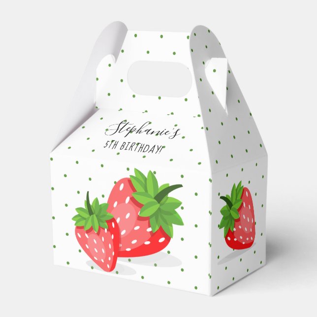 Strawberry Patch Geschenkschachtel (Rückseite)