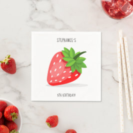 Strawberry Patch Napkins Serviette