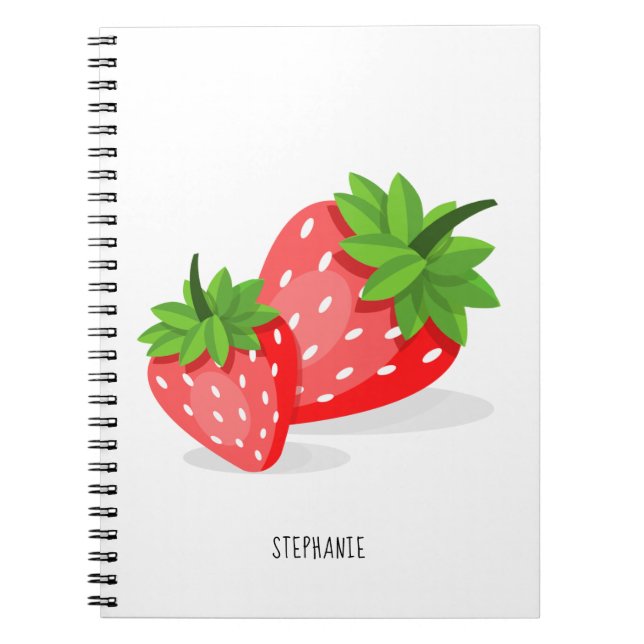 Strawberry Patch Notizblock (Vorderseite)