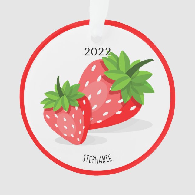 Strawberry Patch Ornament (Vorderseite)