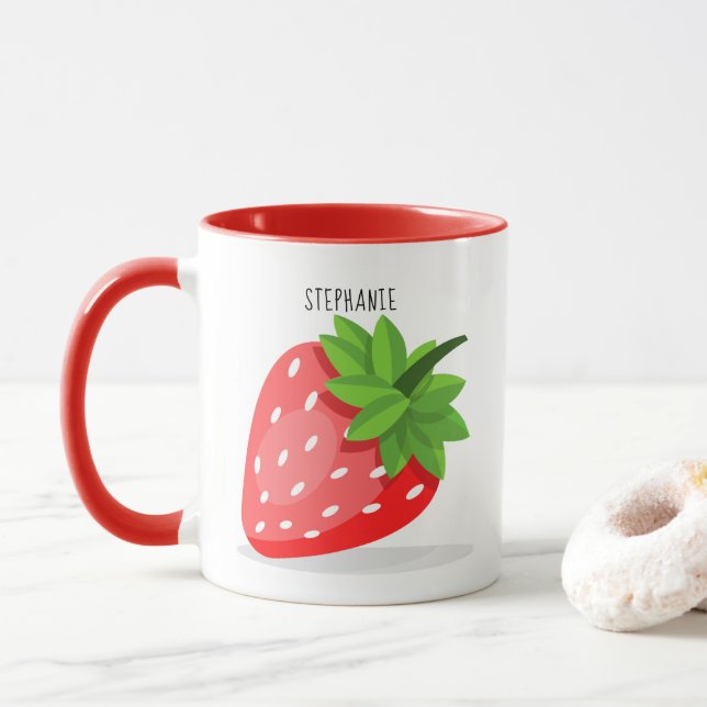 Strawberry Patch Tasse (Mit Donut)