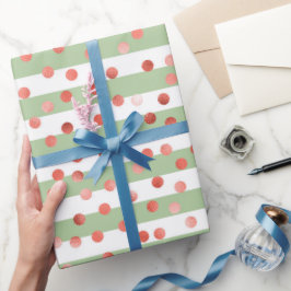 Strawberry Pattern Baby Shower Geschenkpapier