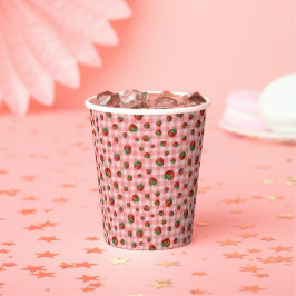 Strawberry Pattern Pappbecher