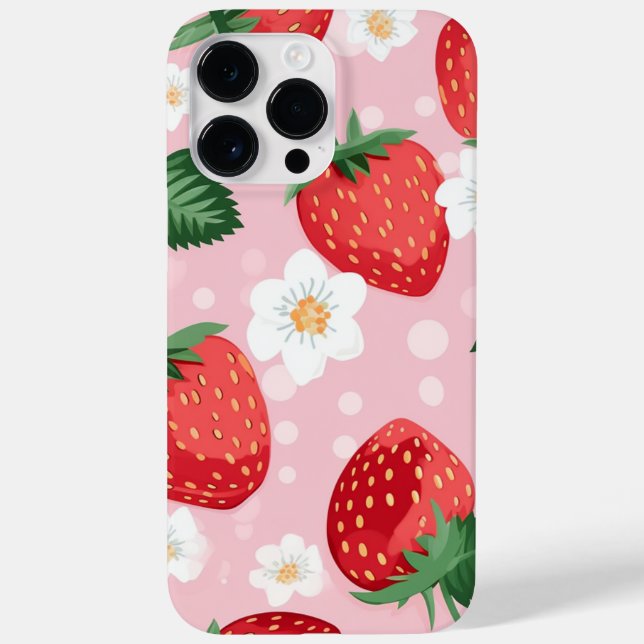 Strawberry Pattern Phone Case (Rückseite)