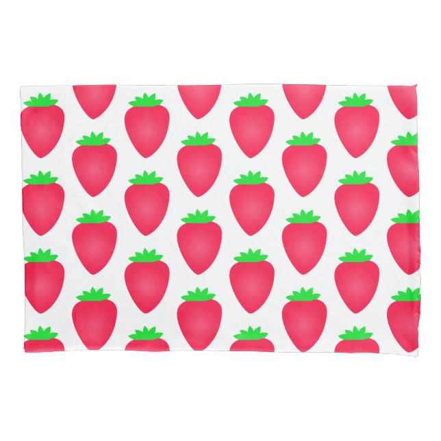 Strawberry Patterns Girls Boys Kinderzimmer Dekora Kissenbezug (Vorderseite)