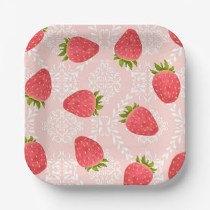 Strawberry Peach Pappteller