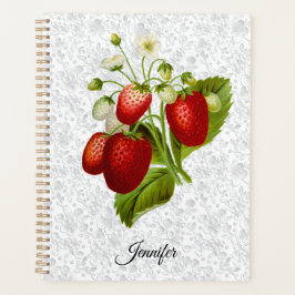 Strawberry Personalisiert Spiral Planner Notebook Planer