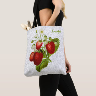 Strawberry Personalisiert Tote Bag Lace Look