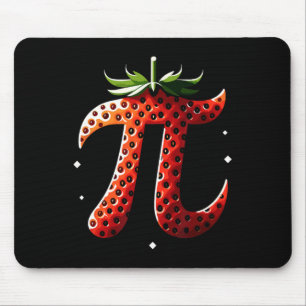 Strawberry Pi Day Funny Mathe Lehrer Student 3.14 Mousepad