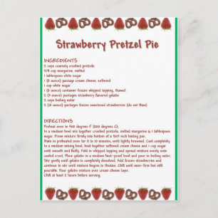 Strawberry Pie Postkarte