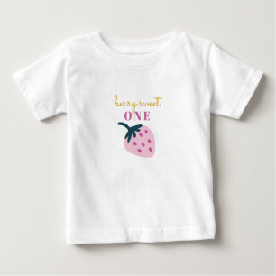 Strawberry pink Baby erstes Geburtstag T-shirt