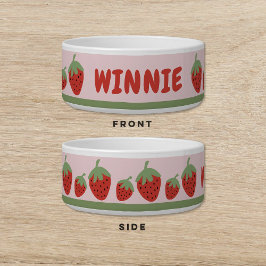 Strawberry Pink Dog Pet Napf