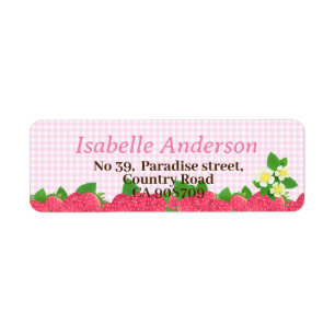 Strawberry Pink Gingham