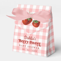 Strawberry Pink Red Berry Sweet Baby Shower