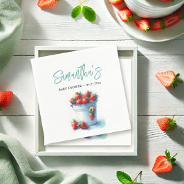 Strawberry Pint Baby Dusche Serviette