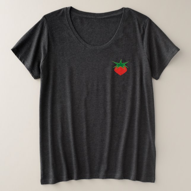 Strawberry Plus Size Women's T - Shirt (Design vorne)