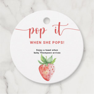 Strawberry Pop, wenn sie Pop Geschenkanhänger