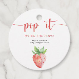 Strawberry Pop, wenn sie Pop Geschenkanhänger