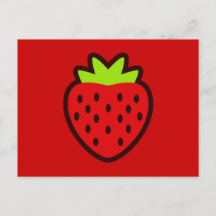 STRAWBERRY POSTKARTE