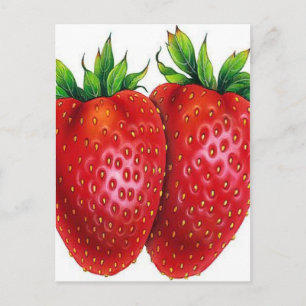 STRAWBERRY POSTKARTE